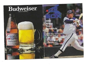 HORARIO CHICAGO WHITE SOX / 1982 - Imagen 1 de 1