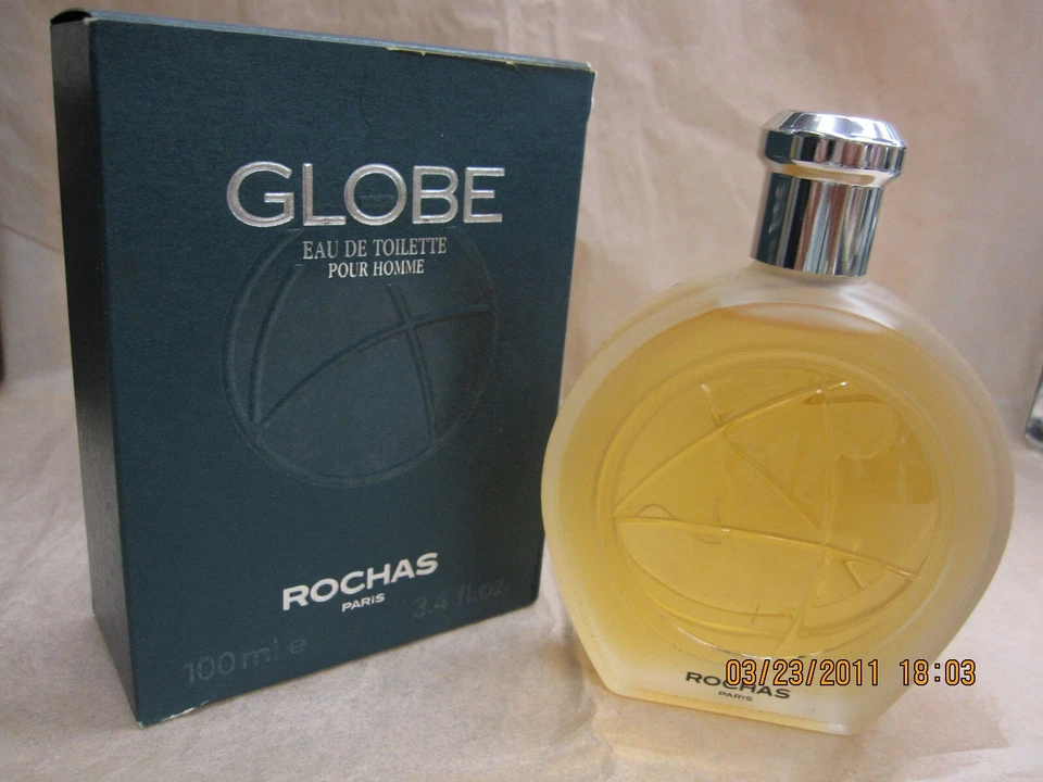 Globe Men por ROCHAS PARIS 3,4 oz/100 ml eau de toilette vertido/salpicaduras en caja Foto 1 de 1
