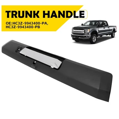 Manija del portón trasero cromada negra texturizada para Ford E-350, E-450 Super Duty 2017-2019 Foto 1 de 4