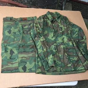woodsman custom made jacket pants NOS with defects vintage hunting camo - Picture 1 of 18
