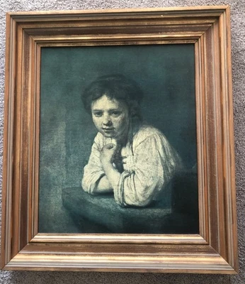 Rembrandt Print "Girl at the Window" Made By Dulwich Gallery London #336 - Image 1 of 4