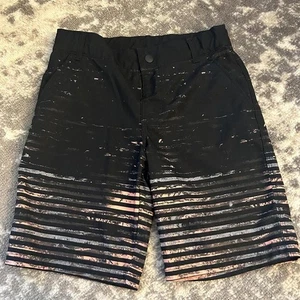 Art Class Jungen schwarz und orange gestreifte Bordshorts Größe 12 - Bild 1 von 4