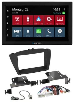 Blaupunkt MP3 Bluetooth DAB 2DIN USB Autoradio für Hyundai ix35 ab 13 AUX USB - Bild 1 von 4
