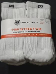 6er Pack Paar Thieves Cushion Crew Socken Größe 6-12 verstärkte Fersensohle - Bild 1 von 6