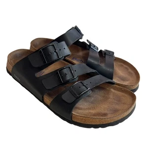 Betula Birkenstock Sandalias EU 40 US Mujer 10 Negro Birko Flor Leo 3 Correa - Imagen 1 de 12