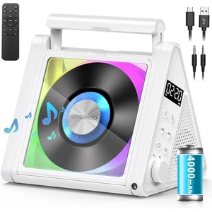 Bluetooth CD Player mit 10W Lautsprecher, Tragbarer CD Player 4000mAh Wiederaufladbar tr - Bild 1 von 9
