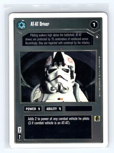 Star Wars HOTH CCG TCG At-At Driver Card White Border Gaming - Bild 1 von 2