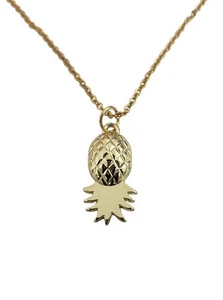 Upside Down Pineapple Necklace, Rose Gold, Gold, Silver, Pineapple Jewelry, D... - Bild 1 von 3