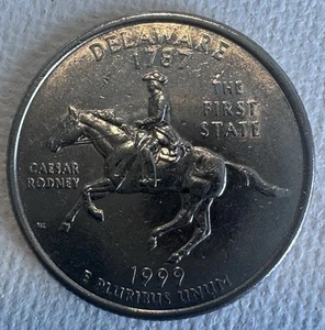 1999 D Delaware Quarter AU - Picture 1 of 2