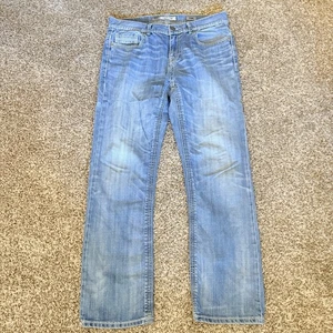 BKE Buckle Carter Straight Leg Light / Medium Wash Mens Jeans Size 34R 34x32 - Picture 1 of 10