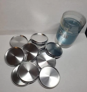 New 11 Levenger 1 1/2" Aluminum Silver Color Discs Circa Arc Discbound Notebook - Picture 1 of 2