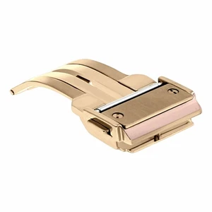 20MM DEPLOYMENT CLASP BUCKLE STRAP FOR 38MM HUBLOT BIG BANG PUSH BUTTON ROSE - Picture 1 of 4