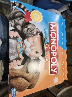 Monopoly Cats vs Dogs Game Hasbro New Sealed Damage To Box - Image 1 of 4