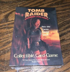 Tomb Raider CCG - Into The Caves Quest Deck with Exclusive Croft Variant Card - Picture 1 of 2