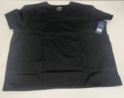 Scrubs Cherokee Women's Black Scrub Set Top Size 4XL Pants Size 4XL NWT - Image 1 of 4