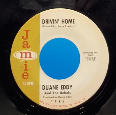 Duane Eddy 45 Drivin' Home / Tammy NM EX G4 - Image 1 of 2
