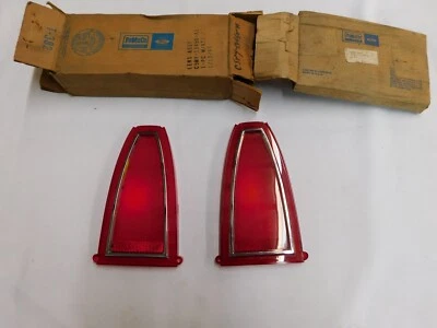 NOS OEM Ford 1965 Mercury Upper Tail Light Lens Pair Monterey Montclair Parklane - Image 1 of 4