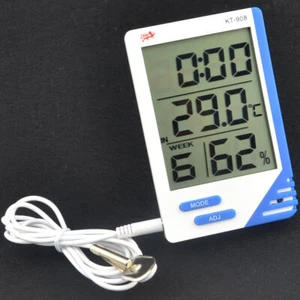 Temperature Display Thermometer Hygrometer KT-908 LCD Digital Household IN&OUT  - Picture 1 of 11
