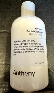 Anthony Skin Glycolic Facial Cleanser for Normal to Oily Skin 8 fl oz • Sealed - Picture 1 of 2