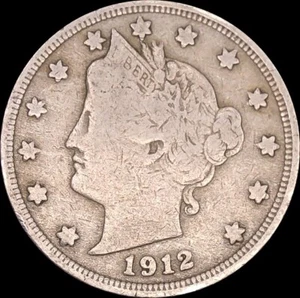 1912 5C Liberty "V" Nickel Uncertified Circulated - Picture 1 of 2