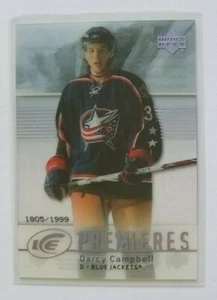 Darcy Campbell (Jackets) 2007-08 UD Ice Premieres ROOKIE card (only 1999 made) - Picture 1 of 1