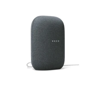 Google Nest Audio Smart Speaker carbon Soft-Touch-Tasten WLAN Sprachsteuerung  - Bild 1 von 4