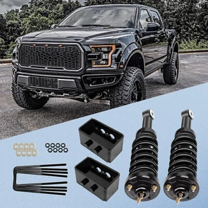 For 09-13 Ford F-150 4WD 3 inch Rear Leveling Lift Kit & Front Complete Struts - Picture 1 of 15