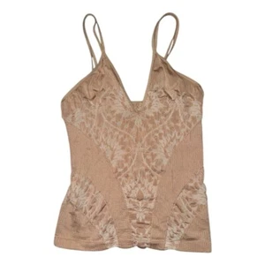 Intimately free people beige damask tank top women’s size M/L - Picture 1 of 4