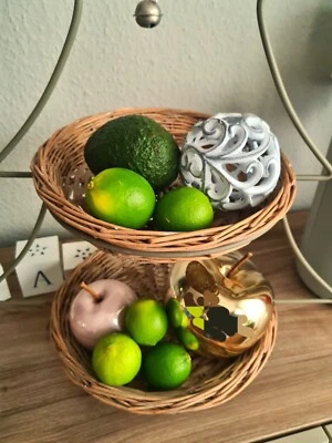 Weihnachten Weihnachtsbaum Etagere Obstkorb Deko Korb - Bild 1 von 4