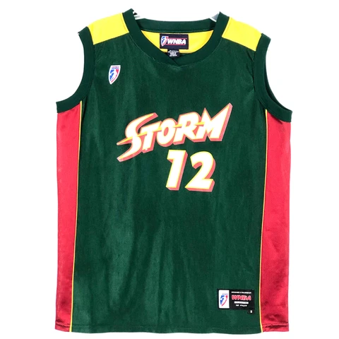 Edna Campbell #12 Seattle Storm Basketball Jersey WNBA Green Adult Small Cover
