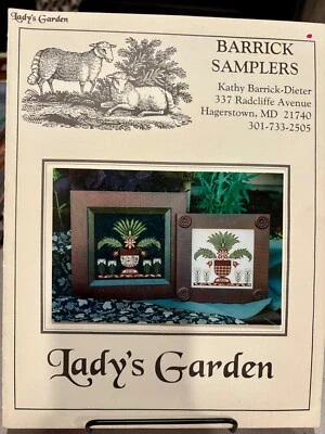 Barrick Samplers Lady's Garden Cross Stitch Pattern 2001 - Image 1 of 2