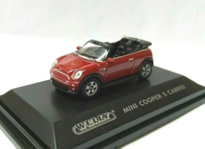 Welly 1/87 HO sport Euro open car Roadster Diecast model Mini cooper S Cabrio Rd - Picture 1 of 3