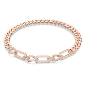 NUEVO EN CAJA AUTÉNTICO Collar Swarovski Dextera Declaración, Eslabones Mixtos, Oro Rosa, 5639334 - Imagen 1 de 2