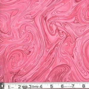 Pintura jaspeada derramada rosa flamenco material 100 % algodón vendido por yarda - Imagen 1 de 1