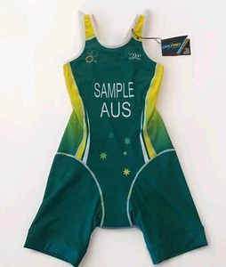 Australian Cycling Wrestling Athletics Olympic Sample Suit BNWT Womens Size 10 - Picture 1 of 8