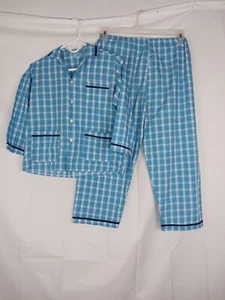 2 Pc Pajama Set Kids Size Button Down - Picture 1 of 3