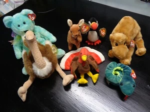 Ty Beanie Babies Lot Of 7 All With Hang Tags - Picture 1 of 6