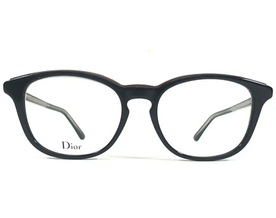 Christian Dior Eyeglasses Frames Montaigne n40 VSW Black Silver 51-18-145 - Image 1 of 4