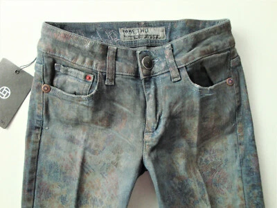 TAKE TWO   Jeans   BRENDA STR  F16  Stretch  beschichtet  Hose  W25 L33  Neu - Bild 1 von 4