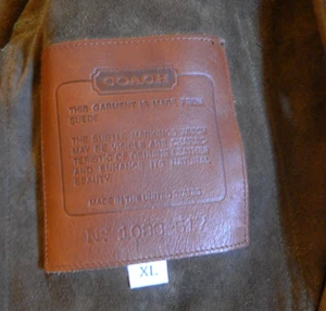 COACH - Leather Suede - Green Shirt Jacket - XL -Unisex - Picture 1 of 5