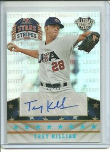 2015 Panini Stars Stripes Auto Trey Killian 95 #d 25/25 USA Collegiate Autograph
