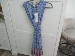 wunderschönes xs neu neu mit Etikett Kleid Sommer ärmellos Boho Strand Mittagessen Lounge - Bild 1 von 4