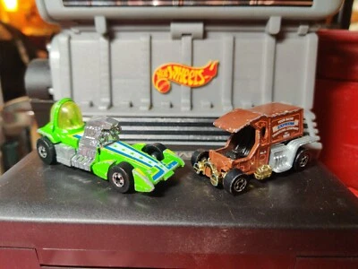 De colección 1979 Hot Wheels Bubble Gunner 1976 T-Totaller Diecast Lote 1/64 2 Coches Foto 1 de 4