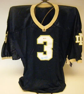 Camiseta deportiva autografiada por Joe Montana de Notre Dame - Imagen 1 de 3