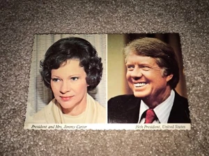 Collectible vtg. 1977 POSTCARD Jimmy Carter 39TH PRESIDENT AND ROSALYNN CARTER - Picture 1 of 3