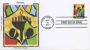 US #4584 COLORANO FDC Silk Cachet - KWANZAA Forever stamp - Picture 1 of 1
