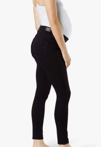 LEVI STRAUS NWT Black Pull-On Stretch Skinny Below-Belly Maternity Jeans sz S - Picture 1 of 7
