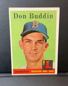1958 Topps Don Buddin Rookie Boston Red Sox #297 Clean! Free Shipping! - Picture 1 of 2