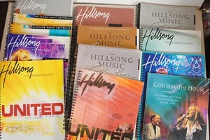 Hillsong Music Book Collection. 13 Music Books. Most Spiral Cover, One Softcover - Picture 1 of 14