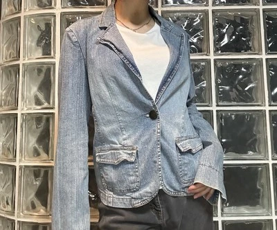 Blazer vaquero para mujer Metro Lightwash talla mediana Foto 1 de 4